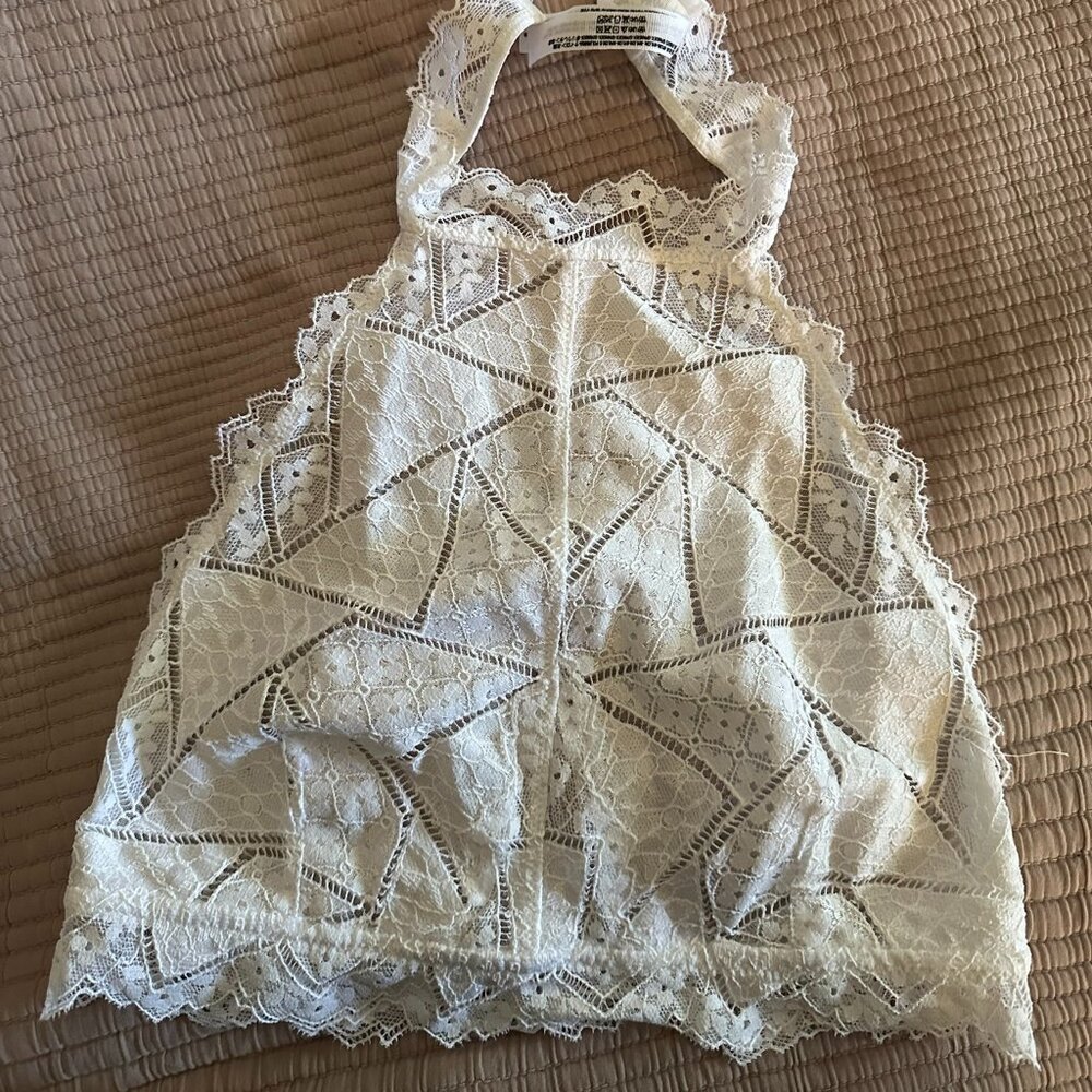 Free People Halter Bra, white